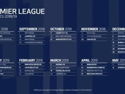 Terminarz 2018/2019 pod Tottenham!